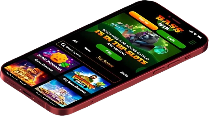 The Bass Win Casino app running on a phone