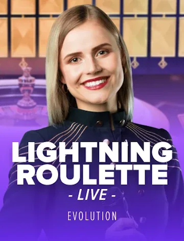 Lightning Roulette wheel from Evolution at Bass Win Casino